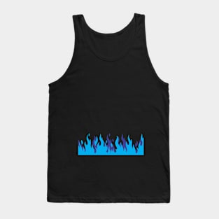 Azure Blue Flame Tank Top